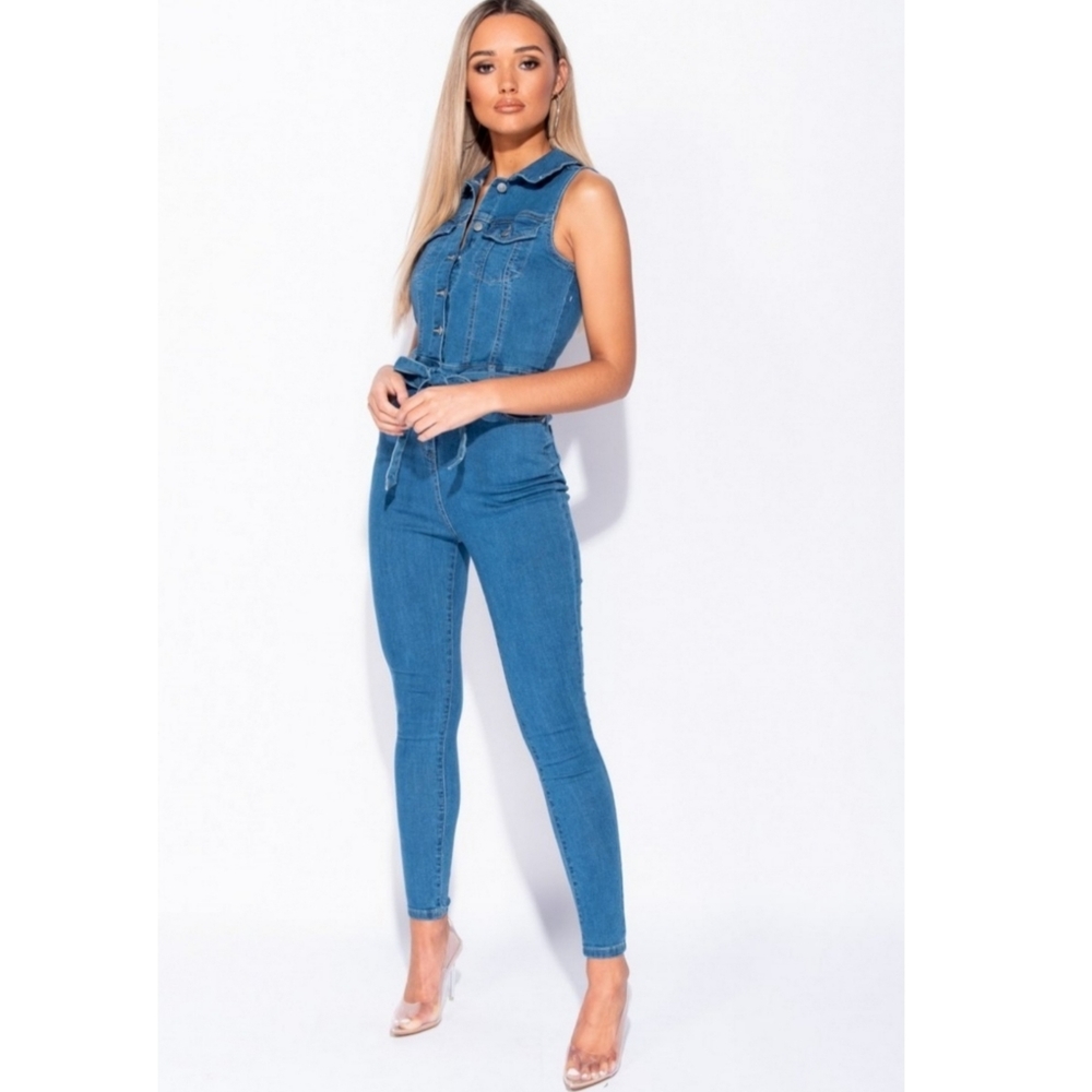 Denim Jumpsuit - Picture 5 of 12